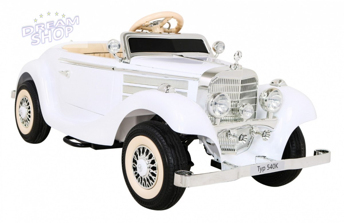 Pojazd Mercedes Benz Retro Typ 540A Biały Pojazd Mercedes Benz Retro Typ 540A Biały
