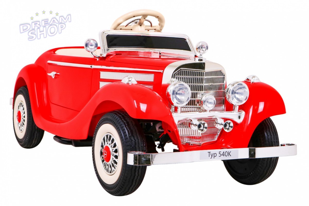 Pojazd Mercedes Benz Retro Typ 540A Czerwony Pojazd Mercedes Benz Retro Typ 540A Czerwony