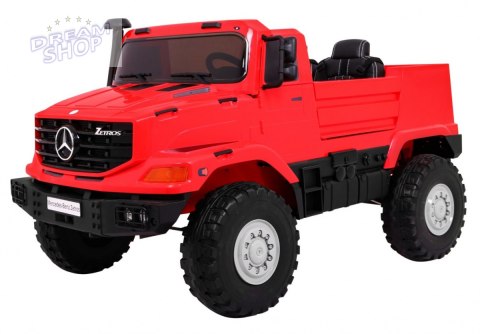 Pojazd Mercedes-Benz Zetros Czerwony Pojazd Mercedes-Benz Zetros Czerwony