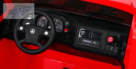 Pojazd Mercedes-Benz Zetros Czerwony Pojazd Mercedes-Benz Zetros Czerwony