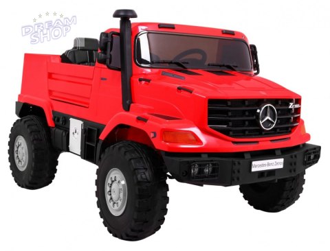 Pojazd Mercedes-Benz Zetros Czerwony Pojazd Mercedes-Benz Zetros Czerwony