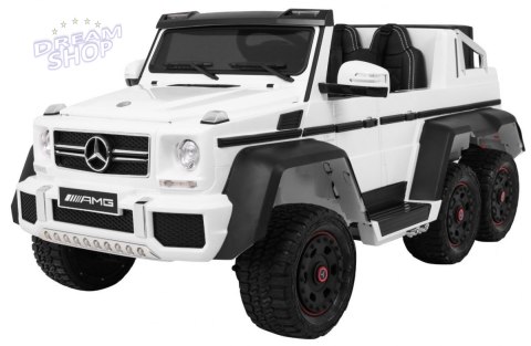 Pojazd Mercedes G63 6x6 Biały MP4 Pojazd Mercedes G63 6x6 Biały MP4