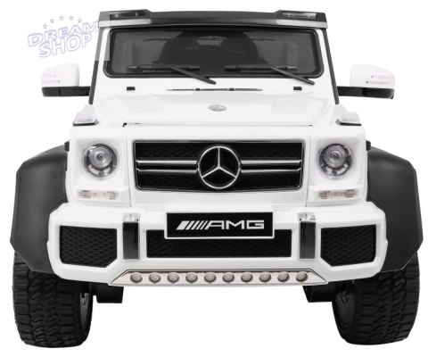 Pojazd Mercedes G63 6x6 Biały MP4 Pojazd Mercedes G63 6x6 Biały MP4