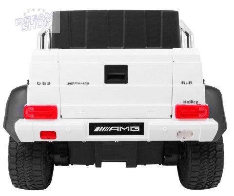 Pojazd Mercedes G63 6x6 Biały MP4 Pojazd Mercedes G63 6x6 Biały MP4