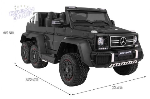 Pojazd Mercedes G63 6x6 Czarny Pojazd Mercedes G63 6x6 Czarny