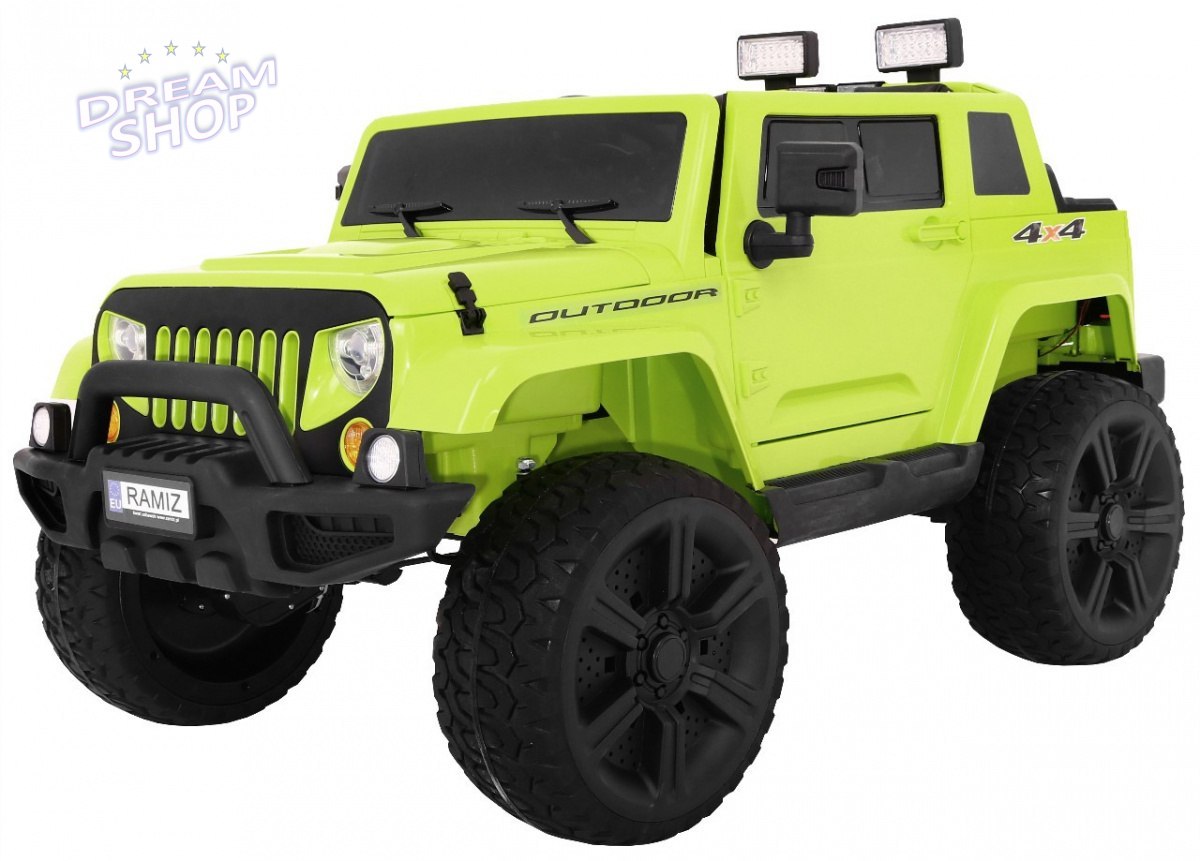 Pojazd Mighty Jeep 4x4 Zielony Pojazd Mighty Jeep 4x4 Zielony