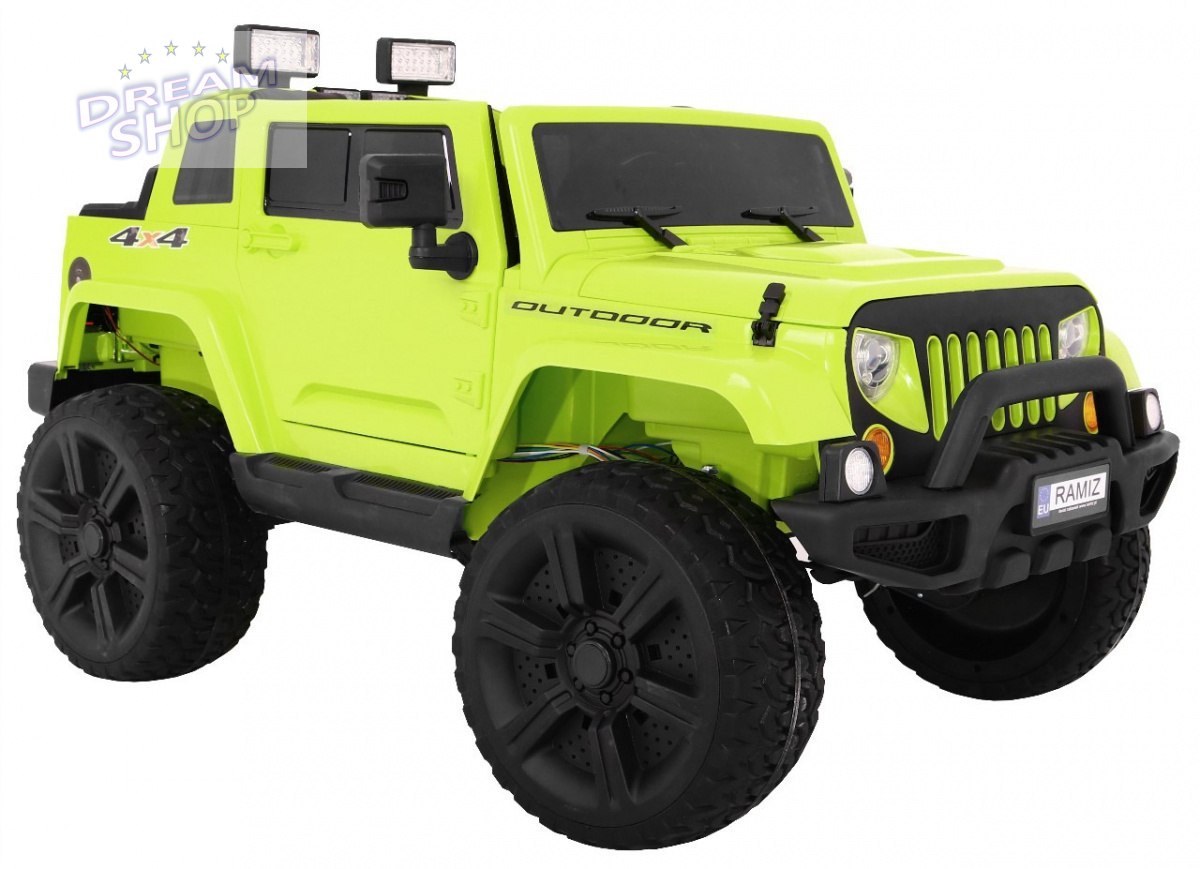 Pojazd Mighty Jeep 4x4 Zielony Pojazd Mighty Jeep 4x4 Zielony