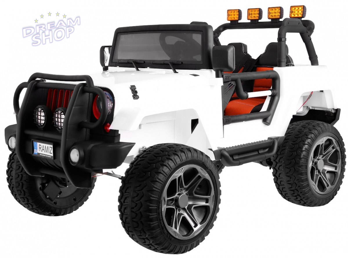 Pojazd Monster Jeep 4x4 Biały Pojazd Monster Jeep 4x4 Biały