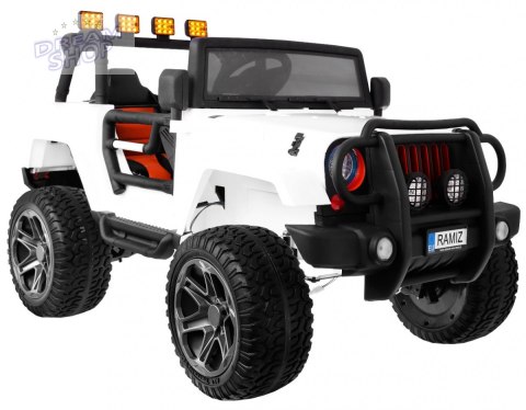 Pojazd Monster Jeep 4x4 Biały Pojazd Monster Jeep 4x4 Biały