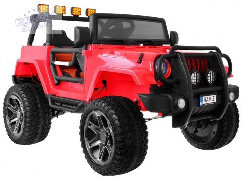 Pojazd Monster Jeep 4x4 Czerwony Pojazd Monster Jeep 4x4 Czerwony