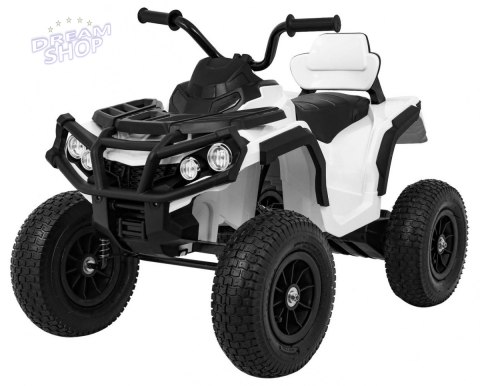 Pojazd Quad ATV Pompowane Koła Biały Pojazd Quad ATV Pompowane Koła Biały