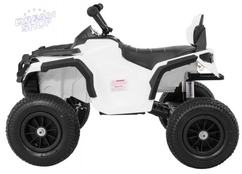 Pojazd Quad ATV Pompowane Koła Biały Pojazd Quad ATV Pompowane Koła Biały