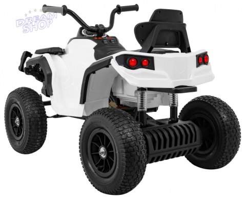 Pojazd Quad ATV Pompowane Koła Biały Pojazd Quad ATV Pompowane Koła Biały