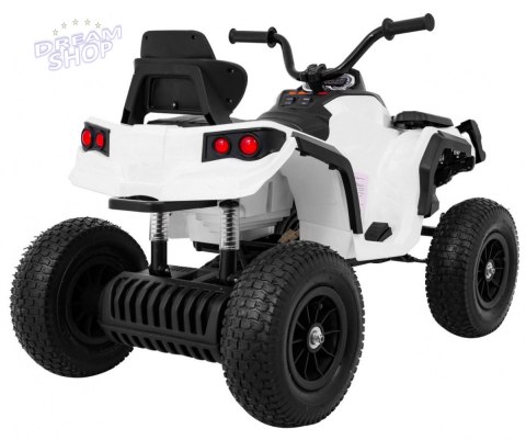 Pojazd Quad ATV Pompowane Koła Biały Pojazd Quad ATV Pompowane Koła Biały