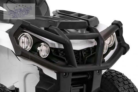 Pojazd Quad ATV Pompowane Koła Biały Pojazd Quad ATV Pompowane Koła Biały