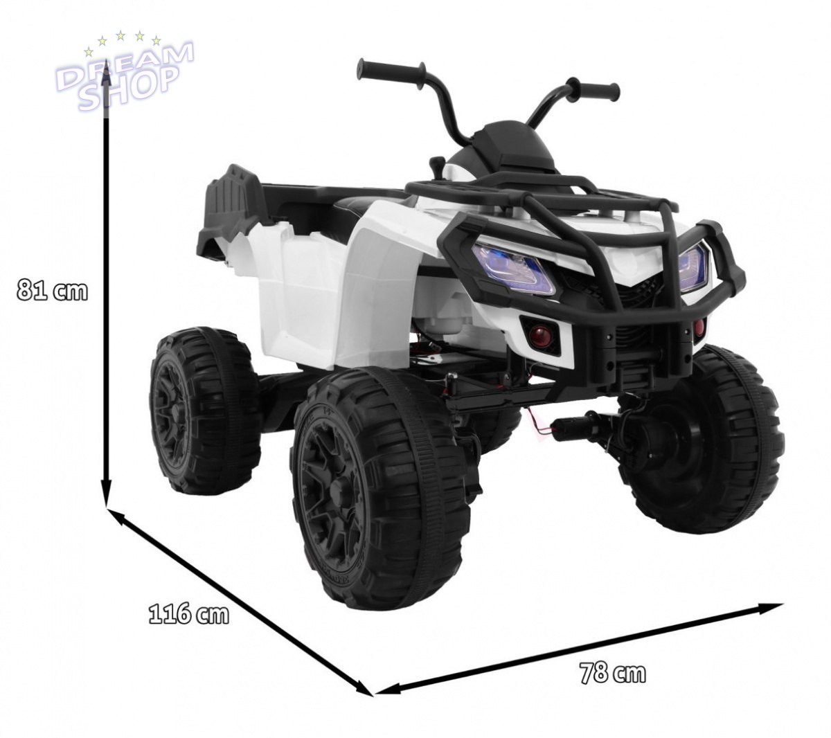 Pojazd Quad XL ATV Biały Pojazd Quad XL ATV Biały