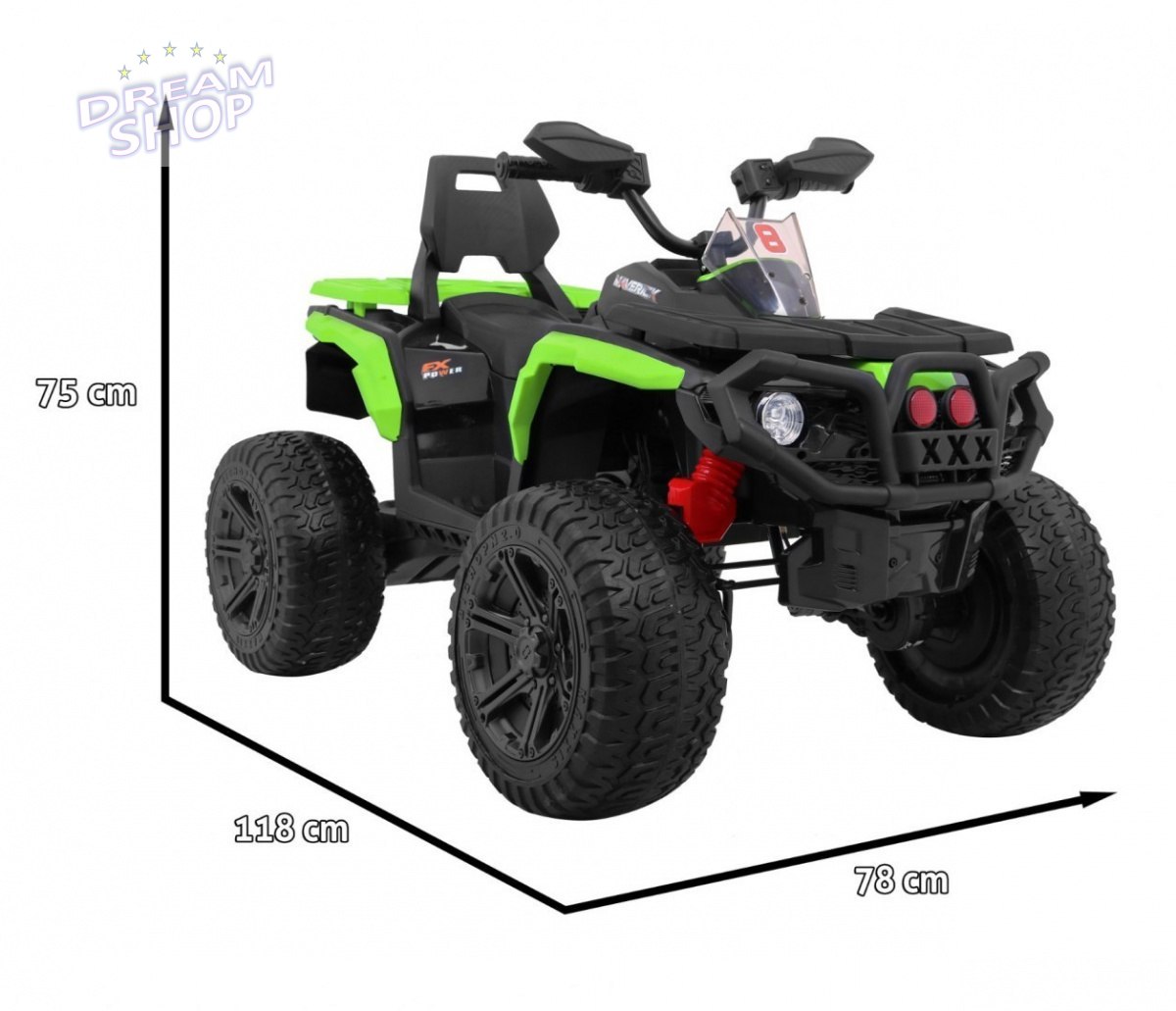 Pojazd Quad Maverick 4x4 Zielony Pojazd Quad Maverick 4x4 Zielony