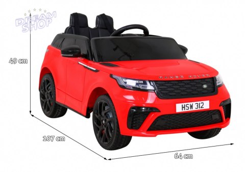 Pojazd Range Rover Velar Czerwony Pojazd Range Rover Velar Czerwony