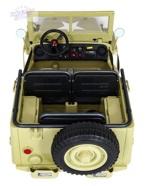 Pojazd Retro Wojskowy 4x4 Matcha Pojazd Retro Wojskowy 4x4 Matcha