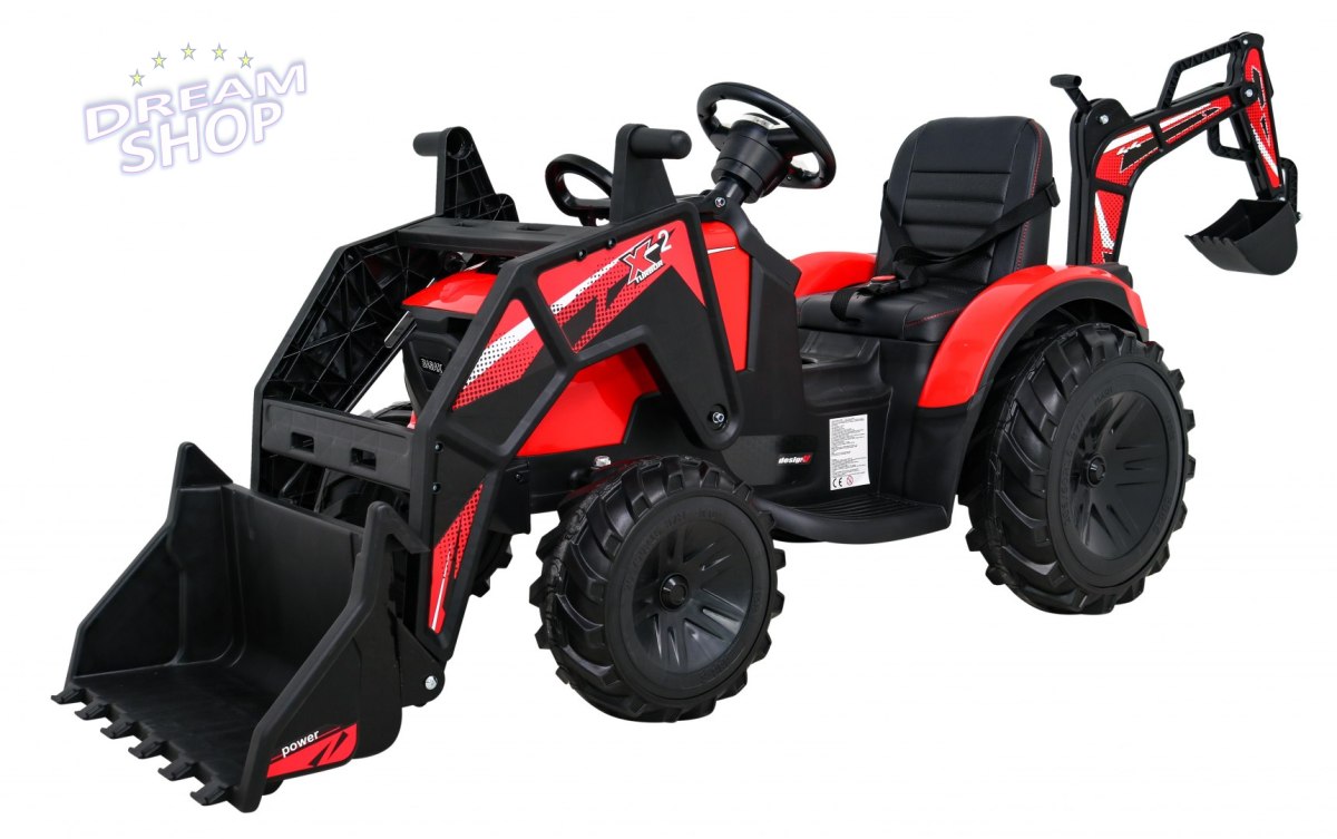 Pojazd Traktor Z Przyczepą 720-T Czerwony Pojazd Traktor Z Przyczepą 720-T Czerwony