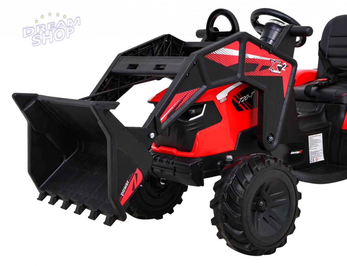 Pojazd Traktor Z Przyczepą 720-T Czerwony Pojazd Traktor Z Przyczepą 720-T Czerwony