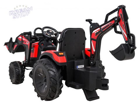 Pojazd Traktor Z Przyczepą 720-T Czerwony Pojazd Traktor Z Przyczepą 720-T Czerwony