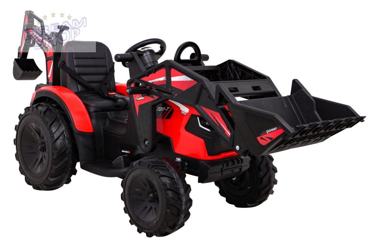 Pojazd Traktor Z Przyczepą 720-T Czerwony Pojazd Traktor Z Przyczepą 720-T Czerwony