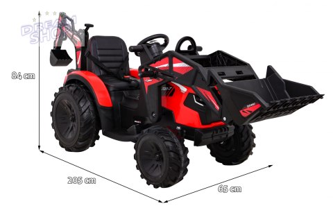 Pojazd Traktor Z Przyczepą 720-T Czerwony Pojazd Traktor Z Przyczepą 720-T Czerwony