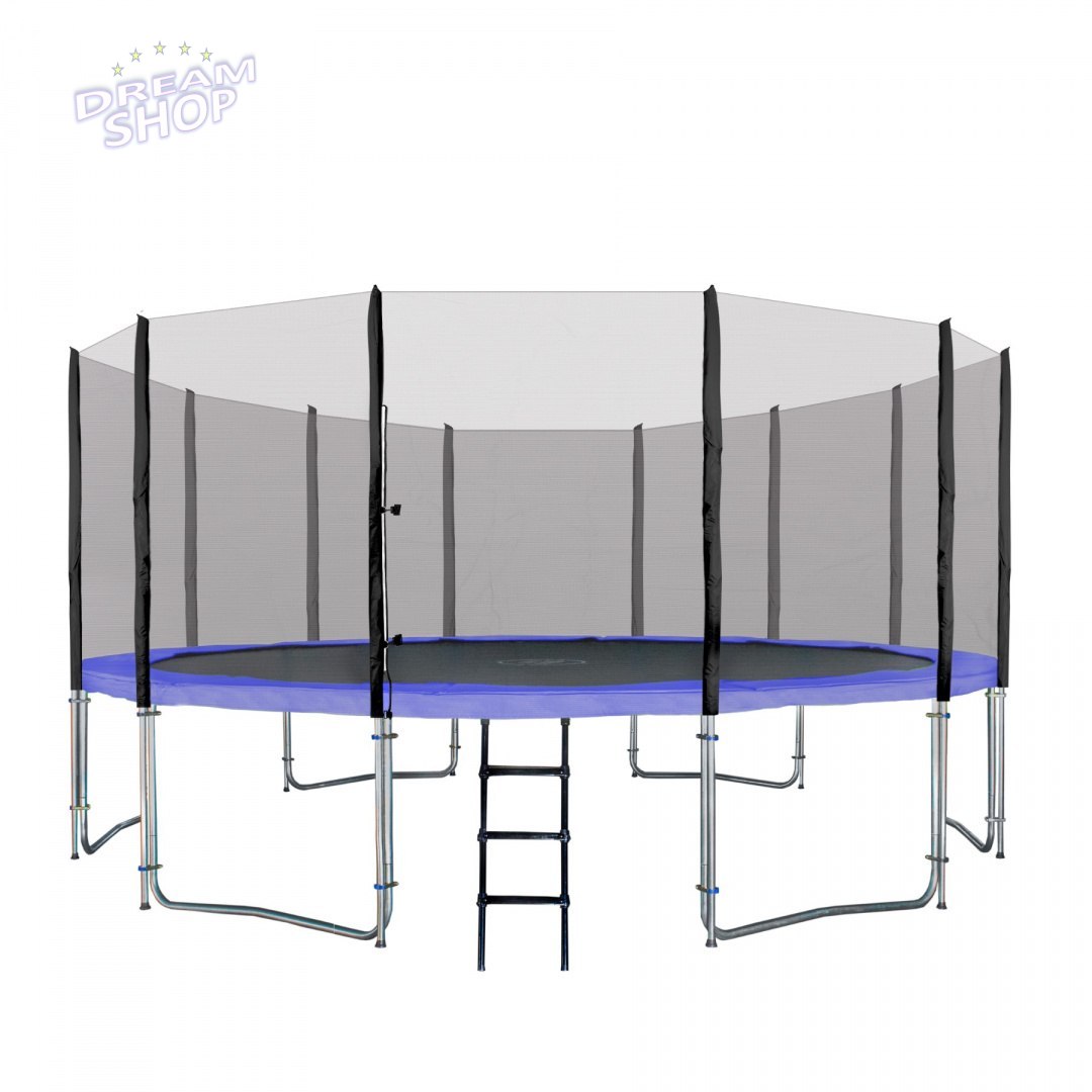 Trampolina Ogrodowa 16FT 487cm Niebieski Trampolina Ogrodowa 16FT 487cm Niebieski