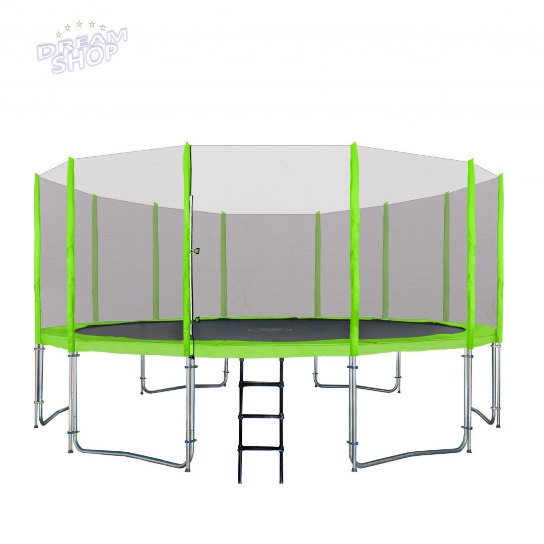 Trampolina Ogrodowa 16FT 487cm Zielona Trampolina Ogrodowa 16FT 487cm Zielona