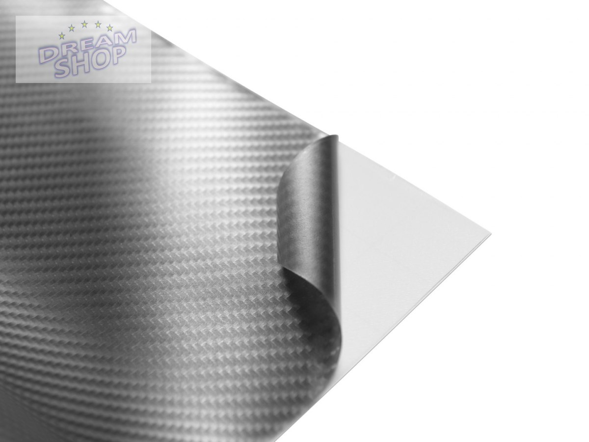 Folia rolka Carbon 4D srebrna 1,52x30m 9086 Folia rolka Carbon 4D srebrna 1,52x30m 9086