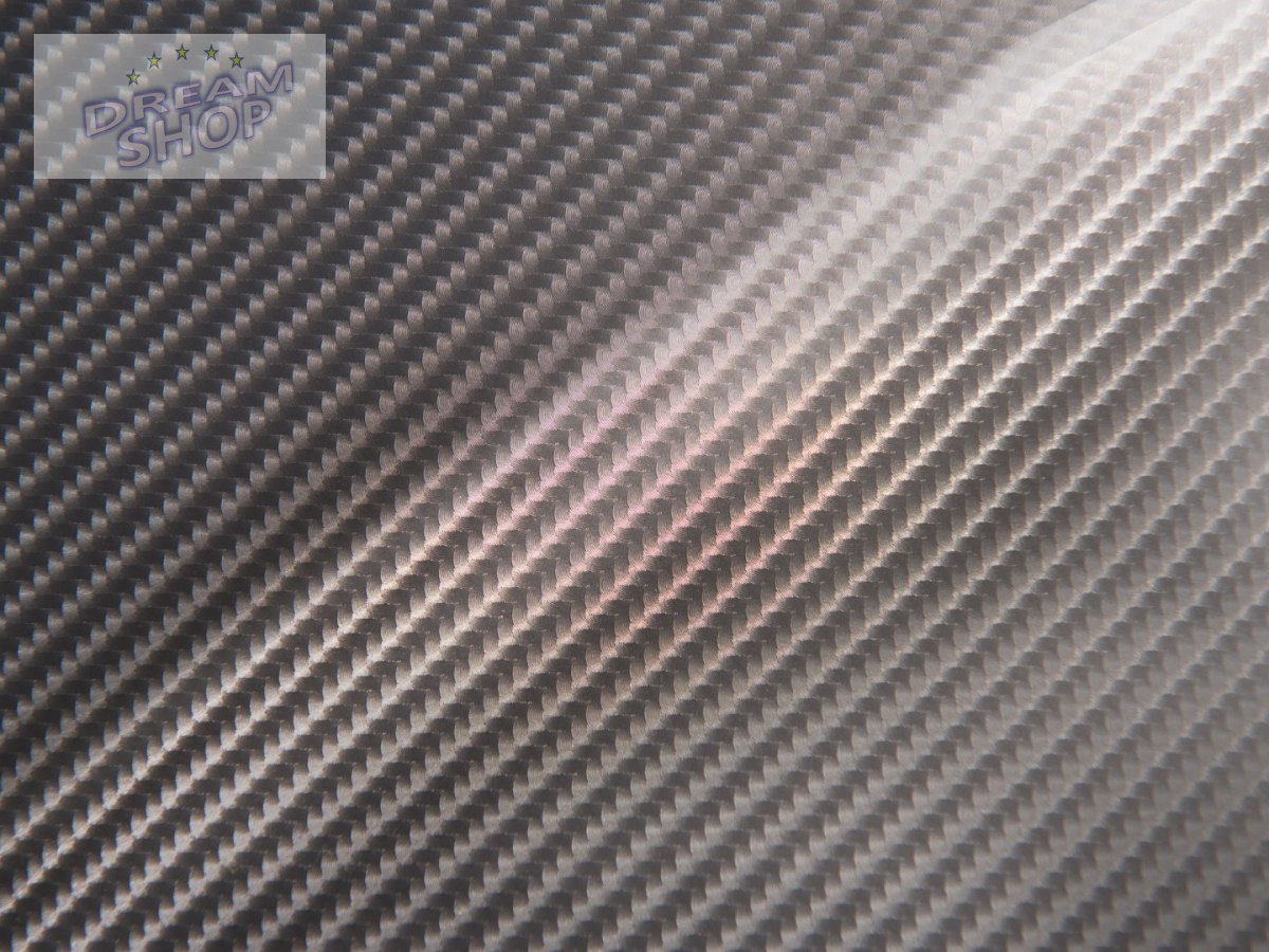 Folia rolka Carbon 4D srebrna 1,52x30m 9086 Folia rolka Carbon 4D srebrna 1,52x30m 9086