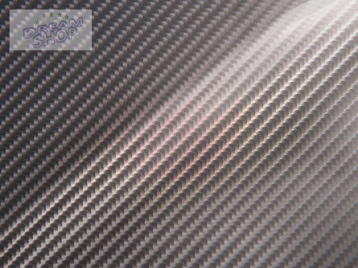 Folia rolka Carbon 4D srebrna 1,52x30m 9086 Folia rolka Carbon 4D srebrna 1,52x30m 9086