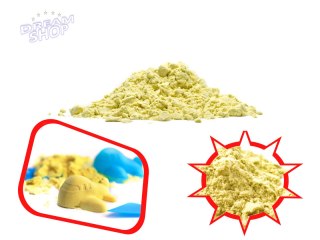 Piasek kinetyczny 1kg w woreczku żółty