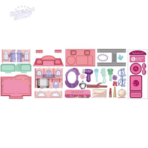Toaletka - domek 2w1 Diy 25x19,5x41,5 cm Toaletka - domek 2w1 Diy 25x19,5x41,5 cm