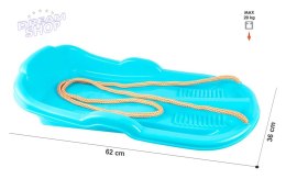 Sanki Plastikowe Ślizg Ze Sznurkiem Niebieskie 6481