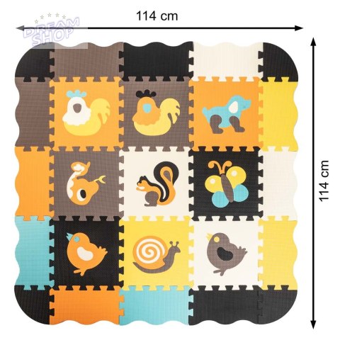 Puzzle piankowe mata / kojec dla dzieci 9el. kolorowe Puzzle piankowe mata / kojec dla dzieci 9el. kolorowe