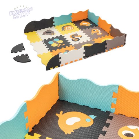 Puzzle piankowe mata / kojec dla dzieci 9el. kolorowe Puzzle piankowe mata / kojec dla dzieci 9el. kolorowe