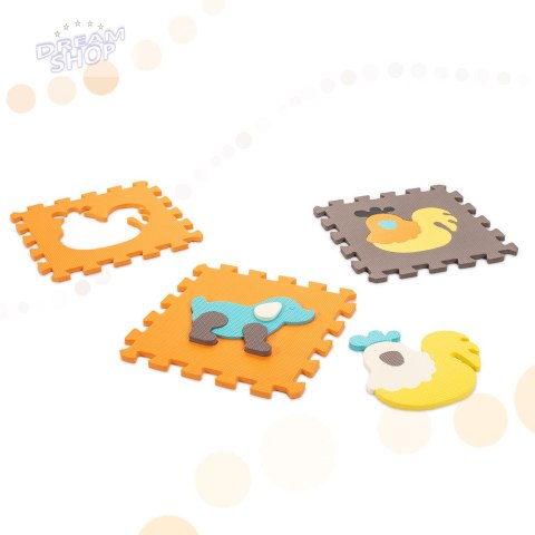 Puzzle piankowe mata / kojec dla dzieci 9el. kolorowe Puzzle piankowe mata / kojec dla dzieci 9el. kolorowe
