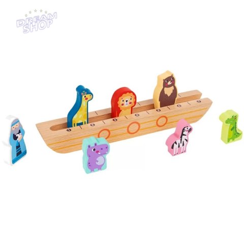 Tooky Toy Drewniana Arka Noego + Książeczka z Zagadkami Tooky Toy Drewniana Arka Noego + Książeczka z Zagadkami
