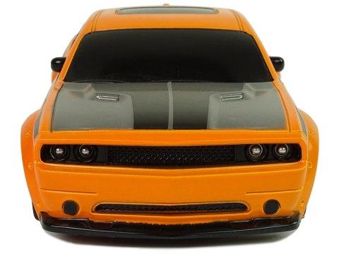 Zdalnie Sterowane Auto Sportowe 1:24 Wyścigi Pomarańczowe 27 Mhz Pilot