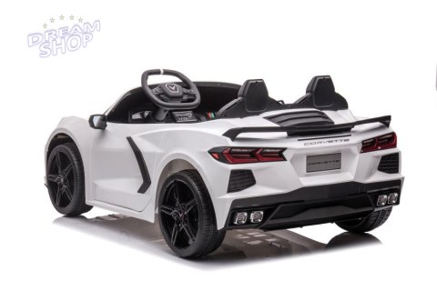 Auto Na Akumulator Corvette Stingray TR2203 Białe Auto Na Akumulator Corvette Stingray TR2203 Białe