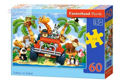 Puzzle 60 el. Softies on Safari Puzzle 60 el. Softies on Safari