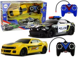 Autka R/C Pościg Policyjny Patrol Żółte Auto Sportowe Piloty
