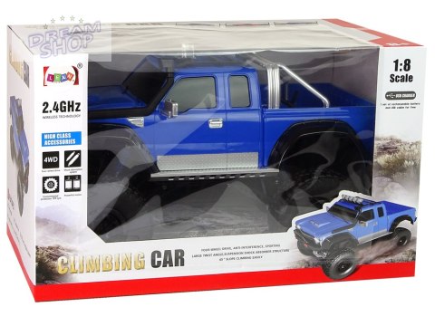 Auto Off- Road R/C 2.4G Climbing Car 1:8 Niebieskie 4x4 Auto Off- Road R/C 2.4G Climbing Car 1:8 Niebieskie 4x4