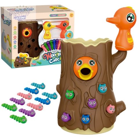 WOOPIE Magnetyczna Gra Zręcznościowa Złap Robaczka 2 Dzięcioły + 10 Robaczków WOOPIE Magnetyczna Gra Zręcznościowa Złap Robaczka 2 Dzięcioły + 10 Robaczków