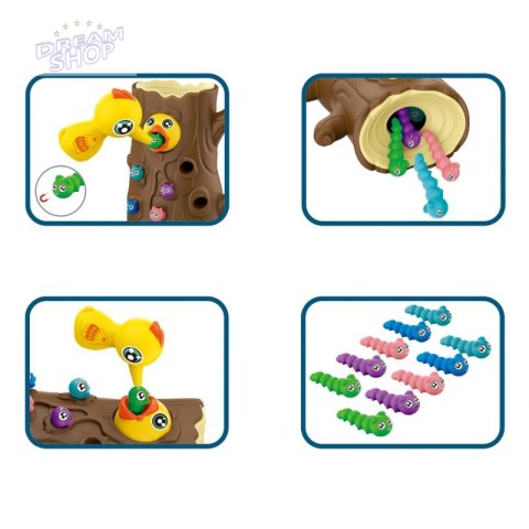 WOOPIE Magnetyczna Gra Zręcznościowa Złap Robaczka 2 Dzięcioły + 10 Robaczków WOOPIE Magnetyczna Gra Zręcznościowa Złap Robaczka 2 Dzięcioły + 10 Robaczków