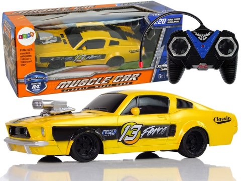 Zdalnie Sterowane Auto Sportowe 1:20 Żółte Pilot 27 Mhz