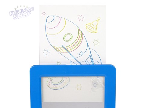 Magiczna Podświetlana Tablica 3D Okulary Niebieska
