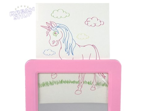 Magiczna Podświetlana Tablica 3D Okulary Różowa Magiczna Podświetlana Tablica 3D Okulary Różowa